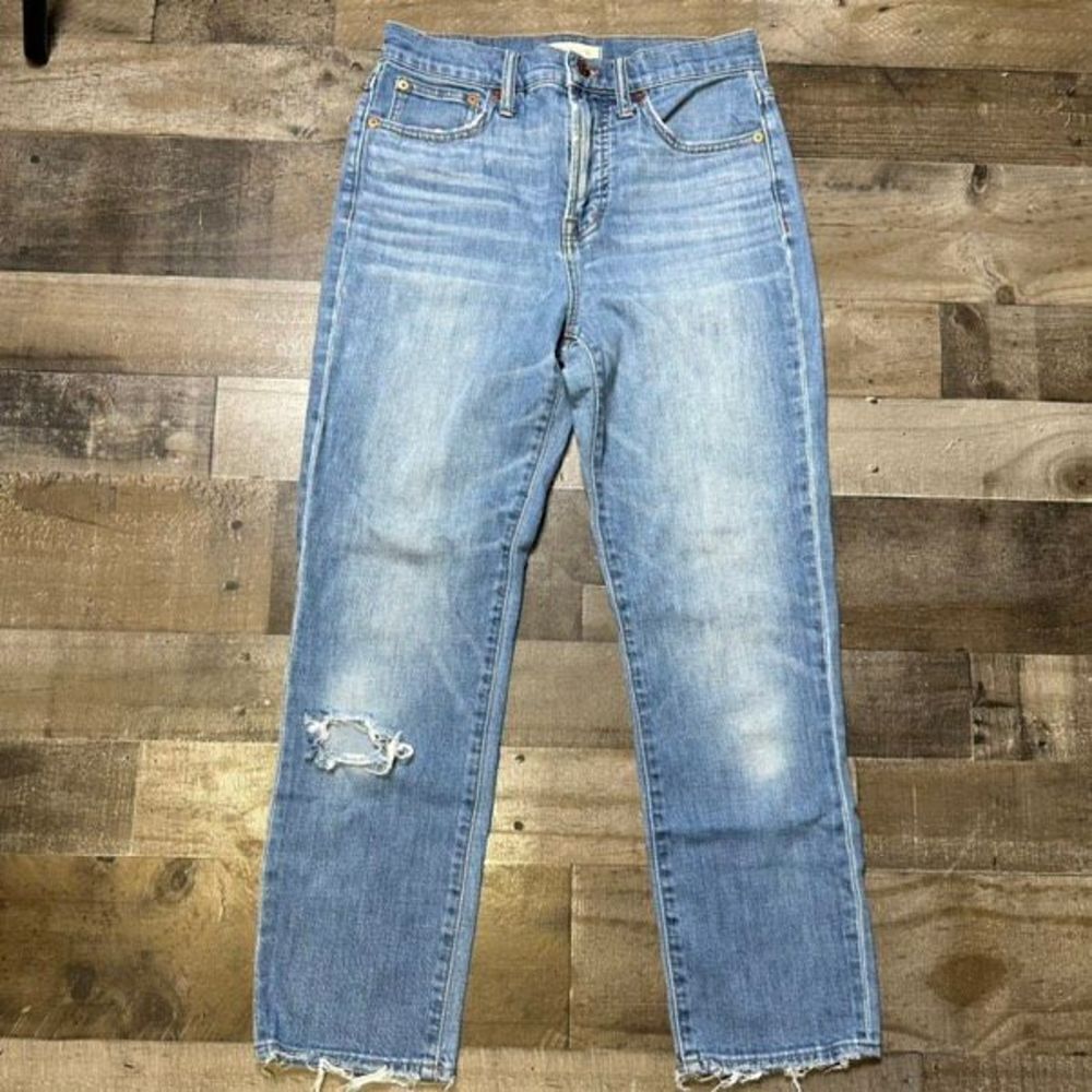 Madewell Women’s Size 26 The Perfect Vintage Crop Jeans Blue Denim Medium Wash